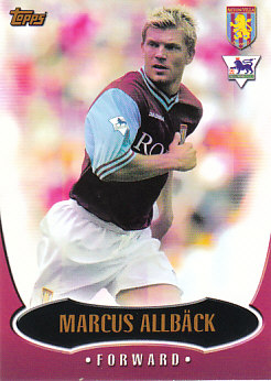 Marcus Allback Aston Villa 2003 Topps Premier Gold #AV2